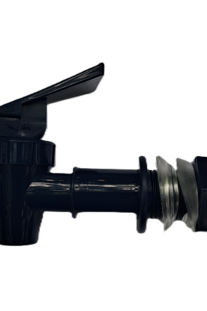 Aftapkraan blauw, tbv 18mm-diameter tapgat