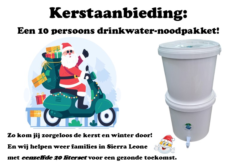 Kerst noodpakket voor drinkwater (20 L) - Afbeelding 3